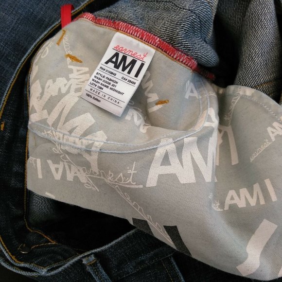 Earnest AM I Fashion Relaxed Straight Leg Womens Jeans Waist 30"  L - Picture 4 of 9